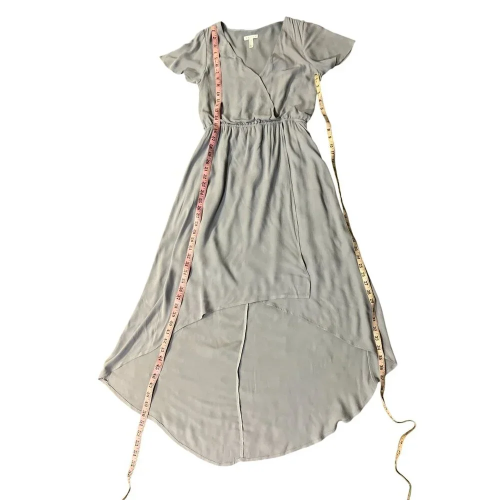 Leith Dress Womens XS Light Purple Hi Low Surplice Lined Used No Belt - Picture 8 of 10